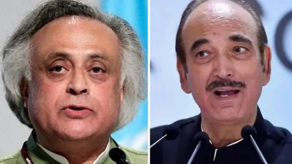 Jairam Ramesh (Left); Ghulam Nabi Azad (Right)