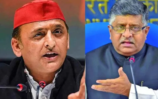 Akhilesh Yadav (Left); Ravi Shankar Prasad (Right)
