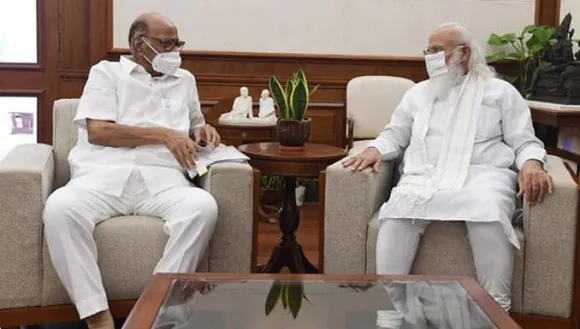 Sharad Pawar with PM Modi (File photo)