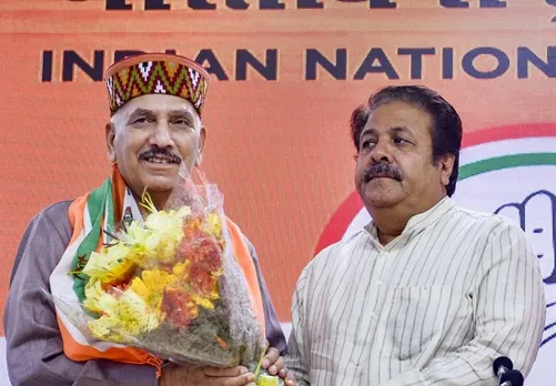 Former Himachal Pradesh BJP president Khimi Ram on Tuesday joined the Congress