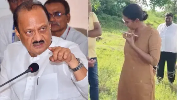 DCM AJIT PAWAR AND IPS OFFICER