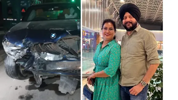 delhi bmw car accident