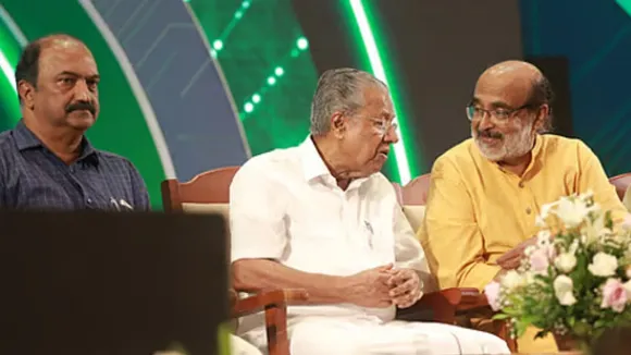 KERALA CM VIJAYAN AND ISSAC