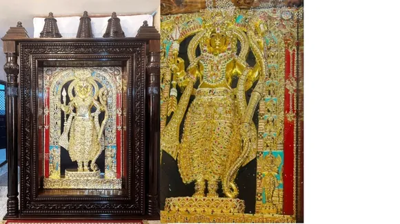 lord ram art donted to ram mandir