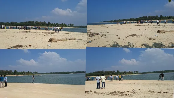 Baot capsizes at udupi beach