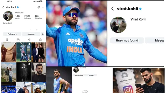VIRAT KOHLI INSTA ACCOUNT DISAPPEARED
