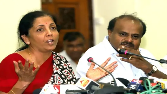 Hd_Kumaraswamy_Nirmala sitaraman_Union Finance Minister