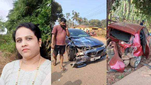 WOMEN DEATH IN CAR ACCIDENT AT SHIVAMOGGA