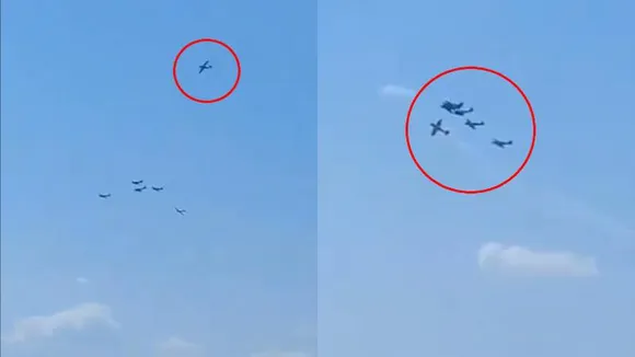 VIDEO: ಏರ್​ ಶೋ ವೇಳೆ 2 ವಿಮಾನ ಮುಖಾಮುಖಿ ಡಿಕ್ಕಿ.. ಓರ್ವ ಪೈಲಟ್​ ಸಾವು, ಮತ್ತೋರ್ವನಿಗೆ ಗಾಯ