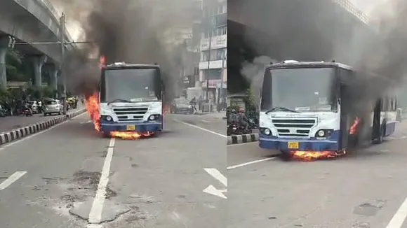 Breaking: ಪ್ರಯಾಣಿಕರಿದ್ದ BMTC ಬಸ್​ನಲ್ಲಿ ಕಾಣಿಸಿಕೊಂಡ ಬೆಂಕಿ.. ನಡು ರಸ್ತೆಯಲ್ಲೇ ಹೊತ್ತಿ ಕರಕಲಾದ ಬಸ್​