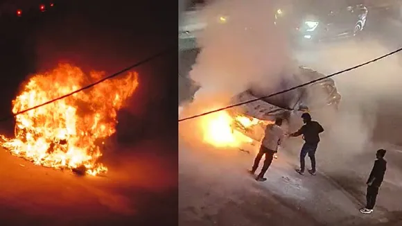 ಬೆಂಗಳೂರಲ್ಲಿ ನಡು ರಸ್ತೆಯಲ್ಲೇ ಹೊತ್ತಿ ಉರಿದ ಕಾರು.. ಚಾಲಕನ ಪರಿಸ್ಥಿತಿ?