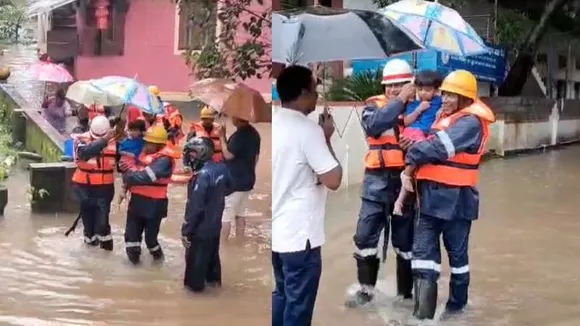 PHOTOS: ಕರಾವಳಿಯಲ್ಲಿ ಧಾರಾಕಾರ ಮಳೆ.. ಜನಜೀವನ ಅಸ್ತವ್ಯಸ್ತ, ಮೂಕ ಪ್ರಾಣಿಗಳಿಗೂ ಸಂಕಟ