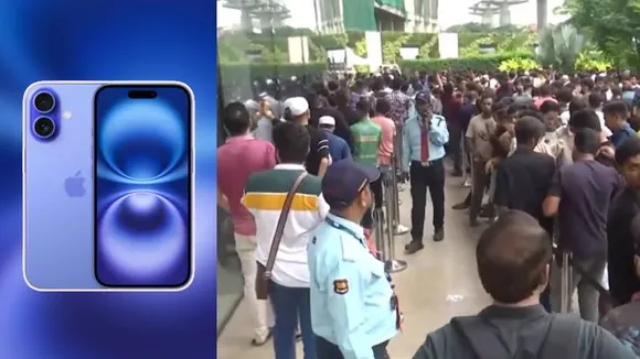 iPhone 16 ಖರೀದಿಸಲು ಕ್ಯೂ ನಿಂತ ಜನರು.. ಮಳಿಗೆ ಮುಂದೆ ಜನಸಾಗರ!