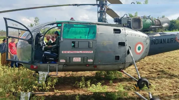 ಕೋಲಾರದ ಕೆರೆಯಲ್ಲಿ ಸೇನಾ ಹೆಲಿಕಾಪ್ಟರ್ ತುರ್ತು ಭೂ ಸ್ಪರ್ಶ