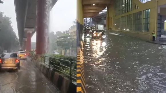 Rain Effect: ಕೆರೆಯಂತಾದ ರಸ್ತೆ, ರಸ್ತೆಯಲ್ಲಿ ಪಲ್ಟಿ ಹೊಡೆದ ಸ್ಕೂಟರ್​ ಸವಾರ.. ಬೆಂಗಳೂರಲ್ಲಿ ಸಾಲು ಸಾಲು ಅವಾಂತರ