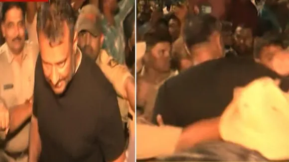 ಆಸ್ಪತ್ರೆ ಮುಂದೆ ಕೈಹಿಡಿದು ಎಳೆದ ಅಭಿಮಾನಿ; ಅಲ್ಲೇ ಗರಂ ಆದ ದರ್ಶನ್