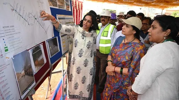 ಸಬ್ ಅರ್ಬನ್ ರೈಲ್ವೆ ಪ್ರಾಜೆಕ್ಟ್​​ ಕಾಮಗಾರಿ; ಮುಖ್ಯ ಕಾರ್ಯದರ್ಶಿ ಡಾ. ಶಾಲಿನಿ ರಜನೀಶ್‌ ಅವರಿಂದ ಪರಿಶೀಲನೆ