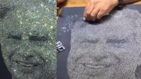 ಸಾವಿರಾರು ವಜ್ರಗಳಲ್ಲಿ ಮೂಡಿ ಬಂದ ರತನ್ ಟಾಟಾ ಚಿತ್ರ; ಗುಜರಾತ್​ ವ್ಯಾಪಾರಿಯಿಂದ ವಿಶೇಷ ಶ್ರದ್ಧಾಂಜಲಿ!