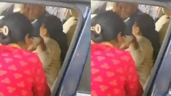 VIDEO: ಪ್ರೇಯಸಿಯೊಂದಿಗೆ ಕದ್ದು ಮುಚ್ಚಿ ಜಾಲಿ ರೈಡ್.. ರೆಡ್​ ಹ್ಯಾಂಡ್ ಆಗಿ ಸಿಕ್ಕಿಬಿದ್ದ ಸರಪಂಚ; ನಡುರೋಡಲ್ಲಿ ಡಿಶುಂ, ಡಿಶುಂ!