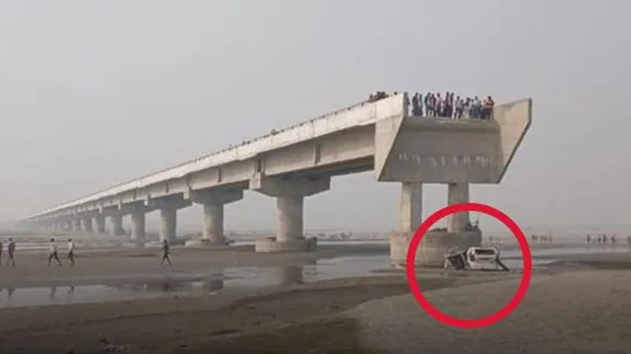 ದಾರಿಗಾಗಿ ಜಿಪಿಎಸ್​ ಮೊರೆ ಹೋದ ಯುವಕರು, ಕಾಮಗಾರಿ ಚಾಲ್ತಿಯಲ್ಲಿದ್ದ ಬ್ರಿಡ್ಜ್​ ಮೇಲೆ ಹೊರಟ ಕಾರು! ಆಮೇಲೆ ಆಗಿದ್ದೇನು?