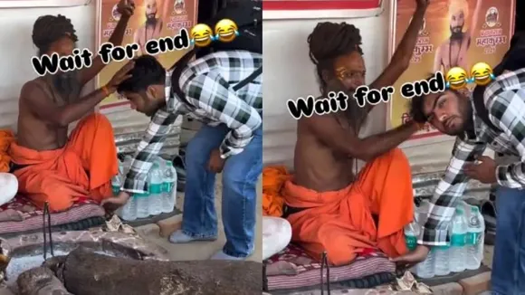 ಈ ಭಕ್ತನಿಗೆ ಬಾಬಾ ಸಖತ್ ಆಶೀರ್ವಾದ.. ವಿಡಿಯೋ ನೋಡಿದ್ರೆ ನೀವೂ ನಗ್ತೀರಿ..! Video