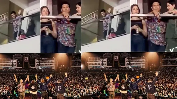 ಕೋಲ್ಡ್​​ ಪ್ಲೇ ಮ್ಯೂಸಿಕ್​​​ ಇವೆಂಟ್​ನಲ್ಲಿ ಸಚಿನ್​​​ ಎಂದು ಘೋಷಣೆ; ತೆಂಡೂಲ್ಕರ್ ಕಂಡು ಜನ ಹರ್ಷೋದ್ಘಾರ