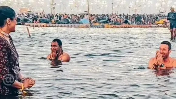 ಮಹಾಕುಂಭಮೇಳದ ಸಂಗಮದಲ್ಲಿ ಮಿಂದೆದ್ದ ಕೋಲ್ಡ್​ಪ್ಲೇ ಕಲಾವಿದರು; ವಿಡಿಯೋ ಫುಲ್ ವೈರಲ್!