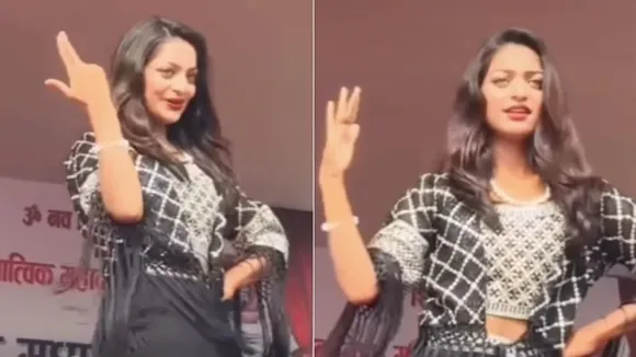 ಕುಂಭಮೇಳ ಸುಂದರಿ ಲುಕ್ಕೇ ಅದಲು.. ಬದಲು.. ವೇದಿಕೆ ಮೇಲೆ ಮೊನಾಲಿಸಾ ಜಬರ್ದಸ್ತ್ ಡ್ಯಾನ್ಸ್; VIDEO