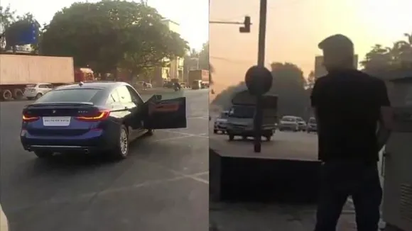 ನಡುರಸ್ತೆಯಲ್ಲಿ BMW ನಿಲ್ಲಿಸಿ ಮೂತ್ರ ವಿಸರ್ಜನೆ ಮಾಡಿದ ಯುವಕ.. A Few minutes later ಏನಾಯ್ತು?