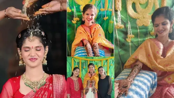 ಕೈಗೆ ಮೆಹಂದಿ, ಮುಖದಲ್ಲಿ ಮದುವೆ ಕಳೆ.. ಚೈತ್ರಾ ಕುಂದಾಪುರ ಮನೆಯಲ್ಲಿ ಸಂಭ್ರಮವೋ ಸಂಭ್ರಮ