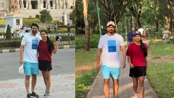 ಡಾಲಿ ಧನಂಜಯ್, ಧನ್ಯತಾ ಫುಲ್ ಫಿಟ್​.. ಕಬ್ಬನ್ ಪಾರ್ಕ್​, ವಿಧಾನಸೌಧ ಬಳಿ ವಾಕಿಂಗ್​​