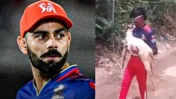 ಕೊಹ್ಲಿ ಪೋಸ್ಟರ್​ಗೆ ಮೇಕೆ ಕಡಿದು ರಕ್ತಾಭಿಷೇಕ.. CSK ವಿರುದ್ಧ RCB ಗೆಲ್ತಿದ್ದಂತೆ ಅಂಧಾಭಿಮಾನ..!