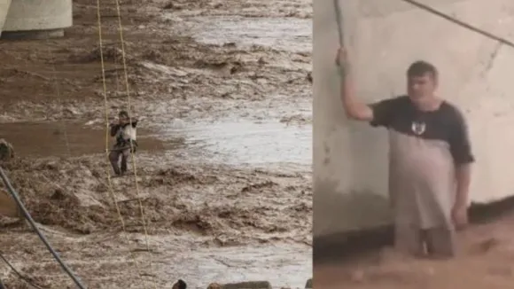 ಪೊಲೀಸ್​, SDRF ಜಂಟಿ ಕಾರ್ಯಾಚರಣೆ.. ನದಿಯಲ್ಲಿ ಸಿಲುಕಿದ್ದ 9 ಜನರ ರಕ್ಷಣೆ