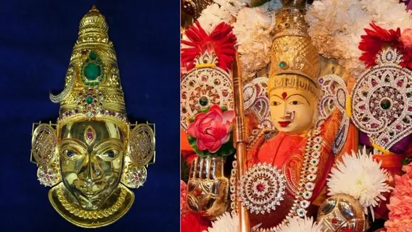 ಕೊಲ್ಲೂರು ಮೂಕಾಂಬಿಕೆಗೆ ರತ್ನ ಖಚಿತ ಚಿನ್ನದ‌ ಮುಖವಾಡ ಸಮರ್ಪಣೆ.. ಇದು ಎಷ್ಟು ಕೆ.ಜಿ ಇದೆ?