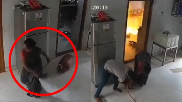 ಜಸ್ಟ್​ 5 ಸೆಕೆಂಡ್​.. ಎದೆ ಝಲ್ ಎನಿಸುತ್ತೆ ಈ  ದೃಶ್ಯ; VIDEO