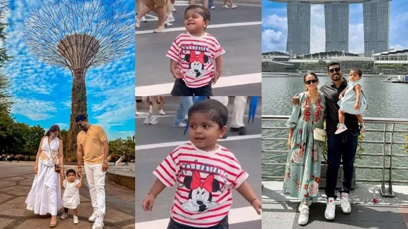 ಸಿಂಗಾಪುರ್​ ರಸ್ತೆಯಲ್ಲಿ ಕನ್ನಡ ನಟಿ ಕಾವ್ಯಾ ಗೌಡ ಕ್ಯೂಟ್​ ಮಗಳ ತುಂಟಾಟ; PHOTOS