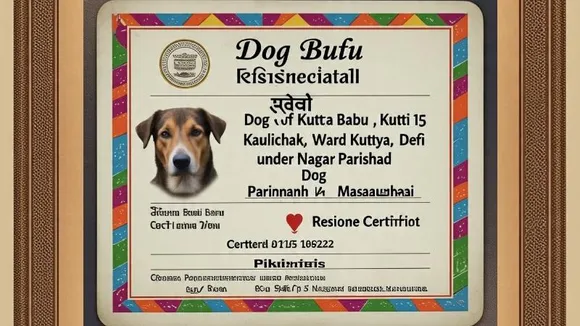ಹೆಸರು DOG​​ ಬಾಬು, ತಂದೆ ಕುತ್ತಾ ಬಾಬು.. ನಾಯಿ ಫೋಟೋಗೆ ಸರ್ಟಿಫಿಕೇಟ್​ ಕೊಟ್ಟ ಸರ್ಕಾರಿ ಅಧಿಕಾರಿಗಳು