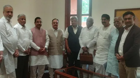 ಯೂರಿಯಾ ಗೊಬ್ಬರ ಅಭಾವ; ಪ್ರಹ್ಲಾದ್​ ಜೋಶಿ ನೇತೃತ್ವದ ರಾಜ್ಯ ಬಿಜೆಪಿ ನಿಯೋಗದಿಂದ JP ನಡ್ಡಾಗೆ ಮನವಿ