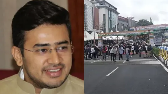 TEJASVI SURYA-HEBBAL FLYOVER INAUGURATION-BENGALURU