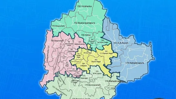GBA MAP-BENGALURU-WARD DIVISION