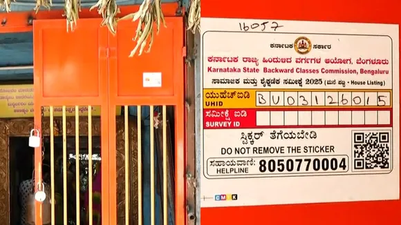 SURVEY STICKER IN TEMPLE