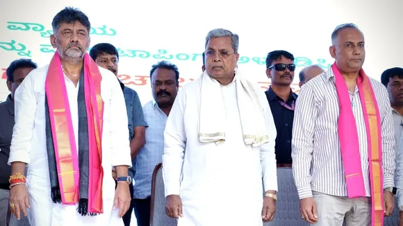 GANDHINAGAR ROAD WORK -KARNATAKA GOVERNMENT-SIDDARAMAIAH- DK SHIVAKUMAR