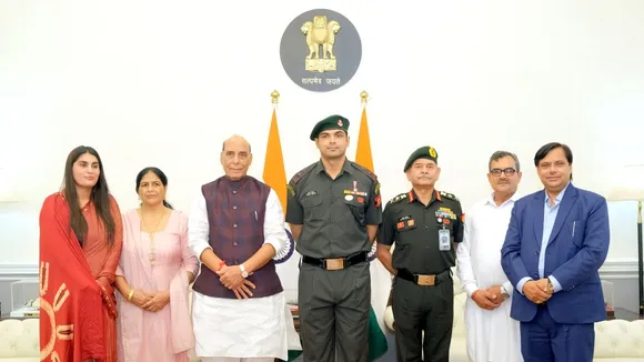 NEERAJ CHOPRA AWARDED LIEUTENANT COLONEL- DEFENCE MINISTER-RAJNATH SINGH