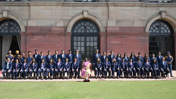 womens world cup india team meets president india