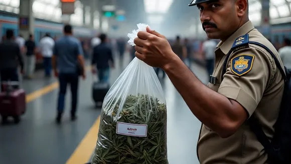 ganja in bengaluru railway stations