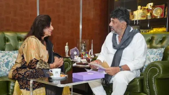 kiran mazumdar shaw and dk shivakumar
