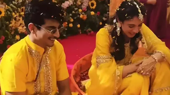 smriti and palash mucchal wedding pics