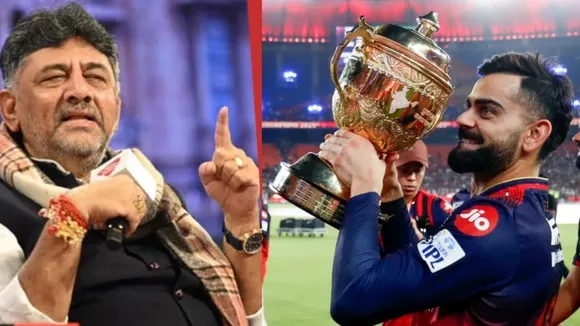 rcb virat kohli sk shivakumar reaction chinnaswamy stadium