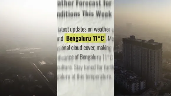 bengaluru weather forecast drone visuals srihari karanth