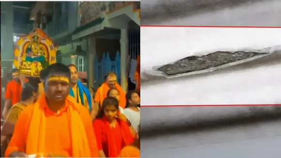 stone pelting during temple procession bengaluru